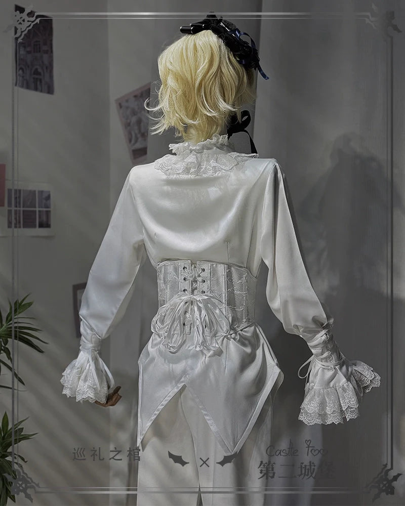 CastleToo - Coffin of Pilgrimage - Medieval European Ouji Lolita Shirt & Pants Suit