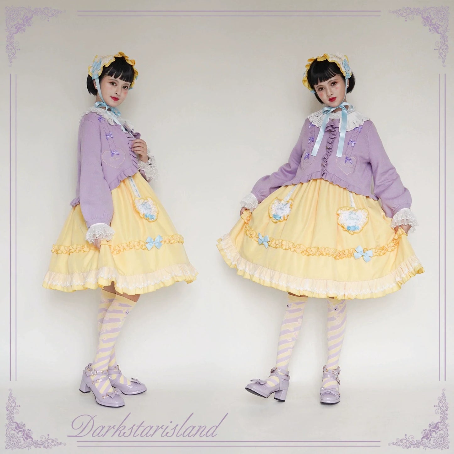 Dark Star Island - Sugar Frost - Sweet Lolita Cardigan Knit Embroidered Sweater