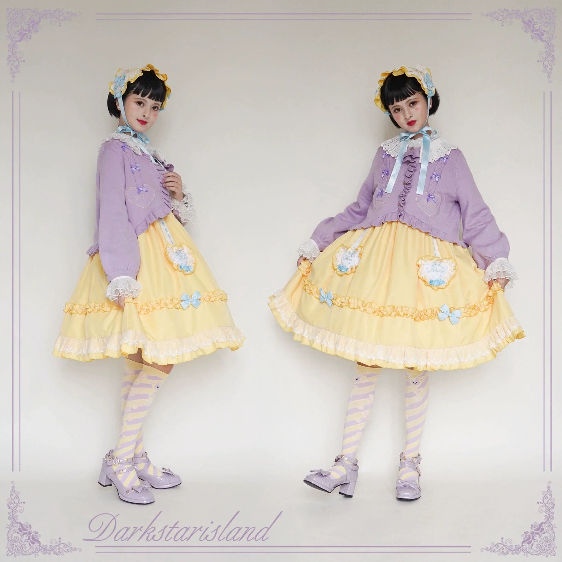 Dark Star Island - Sugar Frost - Sweet Lolita Cardigan Knit Embroidered Sweater