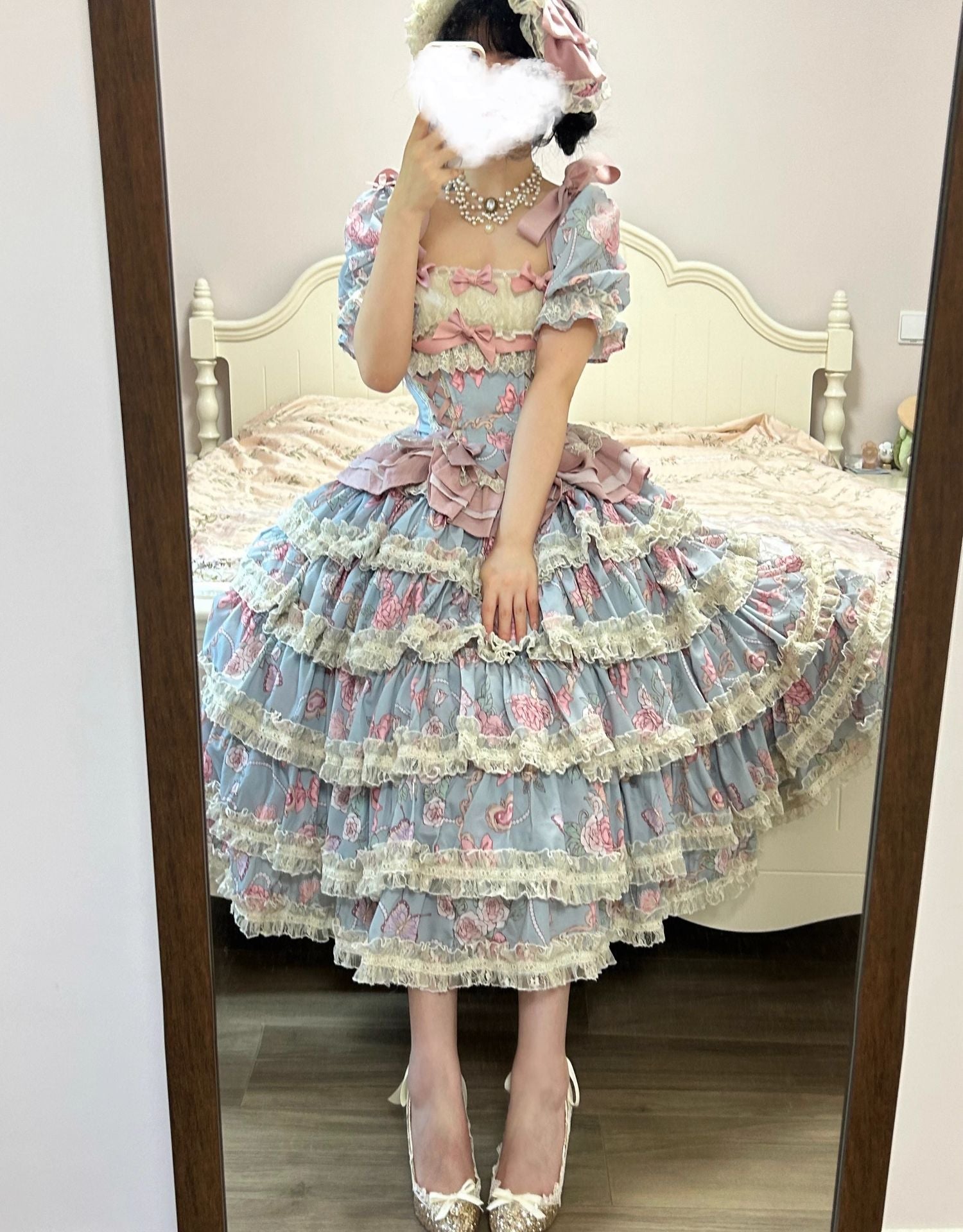 Sweet Wood - Jewel Rose - Plus Size Sweet Lolita Skirt Set in Separate Pieces