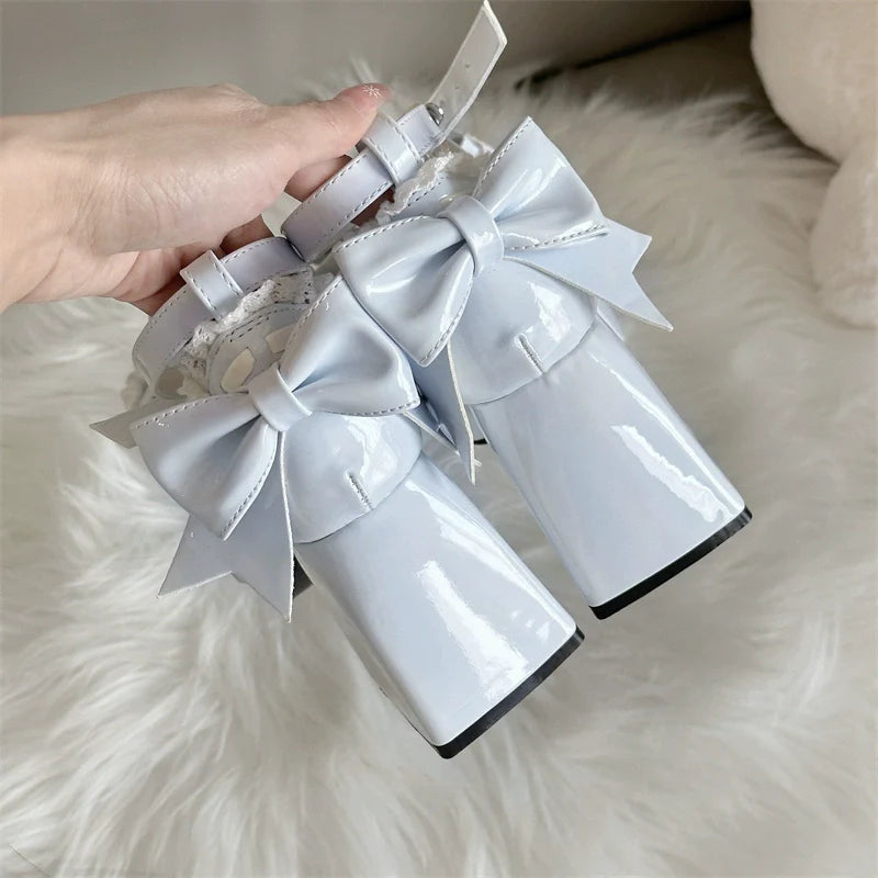 Jiangjiang Biscuit - Elegant Lolita High Heel Shoes Round Toe Low Cut