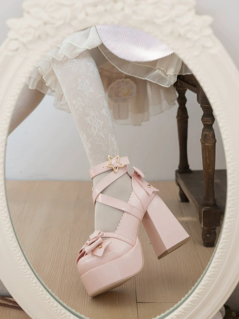 Beauty Bunny - Star Prayer - Kawaii Lolita Shoes Round Toe Summer Heels