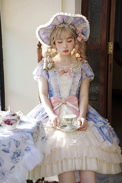 Alice Girl - Angel Heart - Sweet Lolita OP Dress, Tiered Ruffles