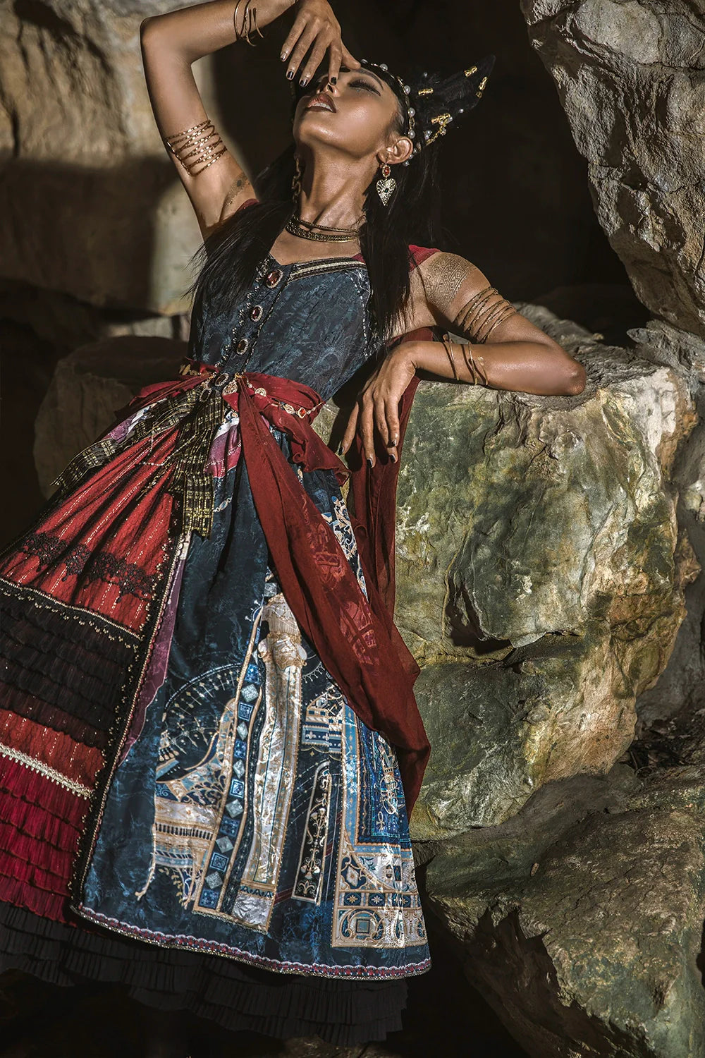 Miss Point - Dusk Best - Egyptian Lolita Dress Set Gorgeous JSK