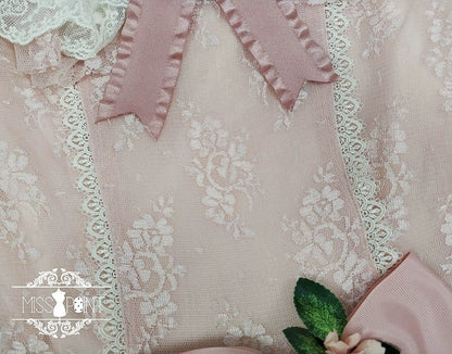 Miss Point - Dawn Girl - Reto Elegant lolita OP Dress Lace Long Sleeve