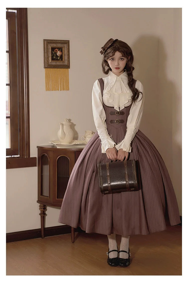 With PUJI - Ouji Lolita Shirt Bust-supporting JSK Dress