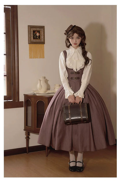 With PUJI - Ouji Lolita Shirt Bust-supporting JSK Dress