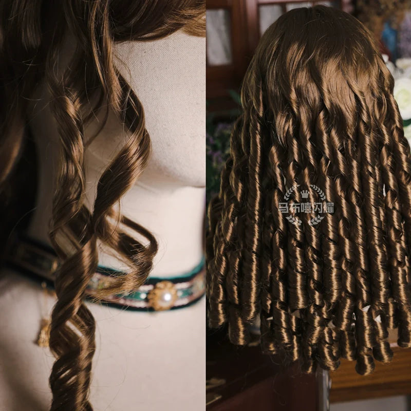 Mabuxi - Retro Lolita Wig Elegant Roman Curls Gorgeous Court Wigs
