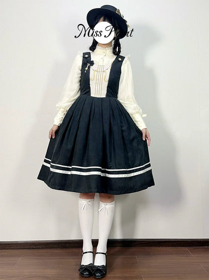Miss Point - Customized Lolita Jumper Dress - Elegant College Lolita JSK