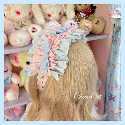 Cheese Cat - Doll Lullaby Tabby Cat Cotton Lolita Headdress