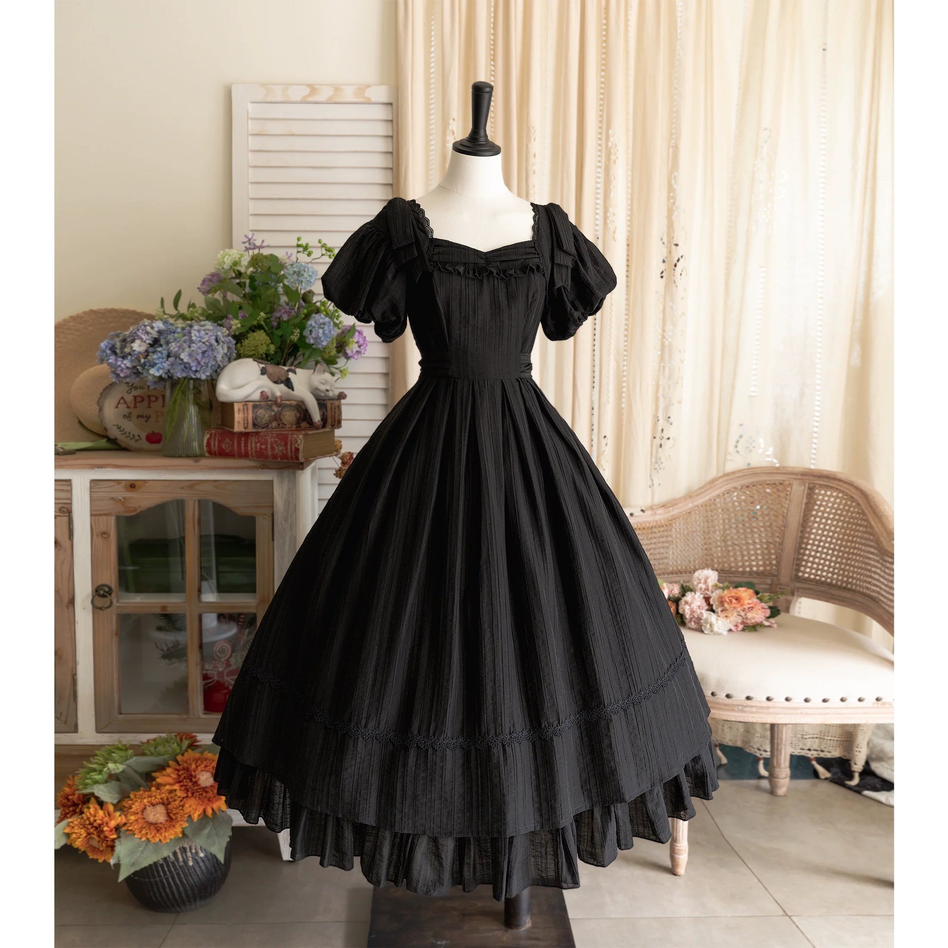 Forest Wardrobe - Forest Gallery - Country Lolita OP Dress Elegant Tencel Dress