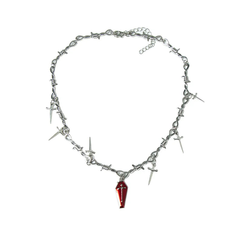 With PUJI - Letter and Poetry ﾂｷ Twilight - Black Gothic Lolita Skirt Set, Witch-Inspired