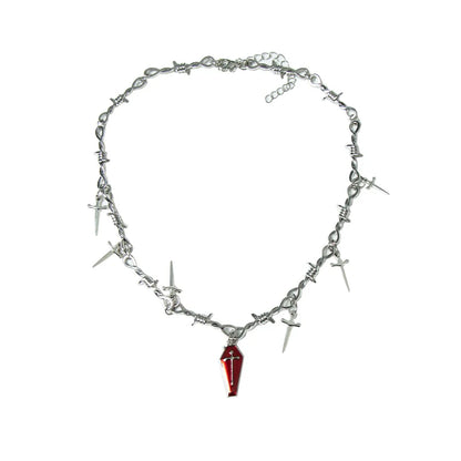 With PUJI - Letter and Poetry ﾂｷ Twilight - Black Gothic Lolita Skirt Set, Witch-Inspired