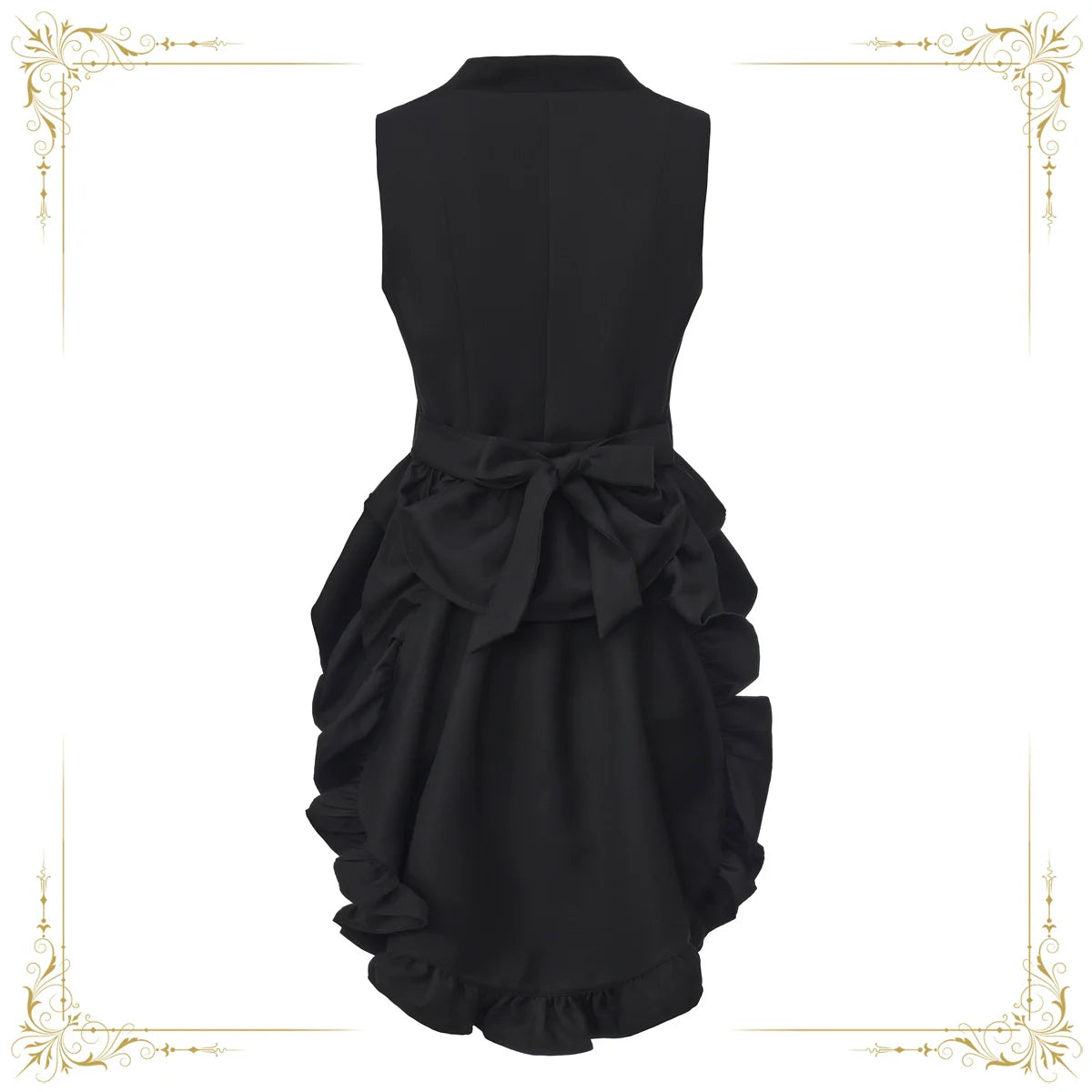 Immortal Thorn - Silent Agent - Ouji Lolita Black Vest Coat