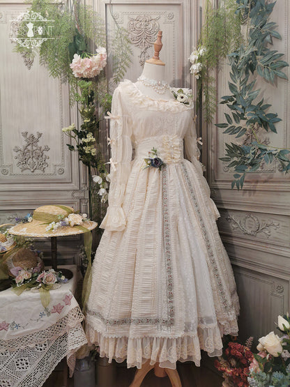 Miss Point - The Sally Gardens - Fish Bone High Waist Lolita Skirt