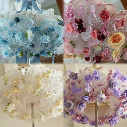 Sky Rabbit - Floral Lolita Petticoat with Detachable Trim