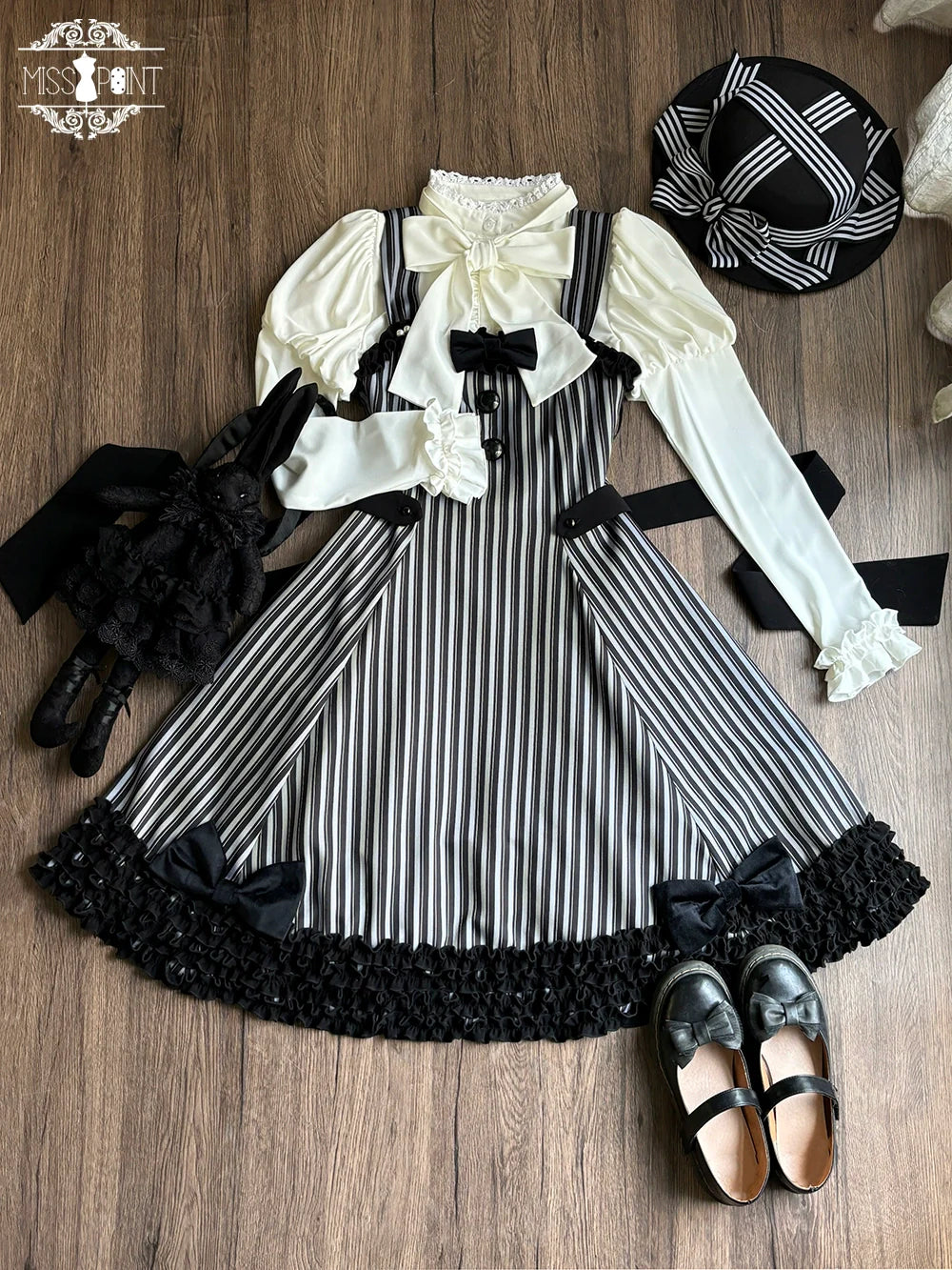 Miss Point - Classic Lolita JSK Customized Stripe Lolita Dress