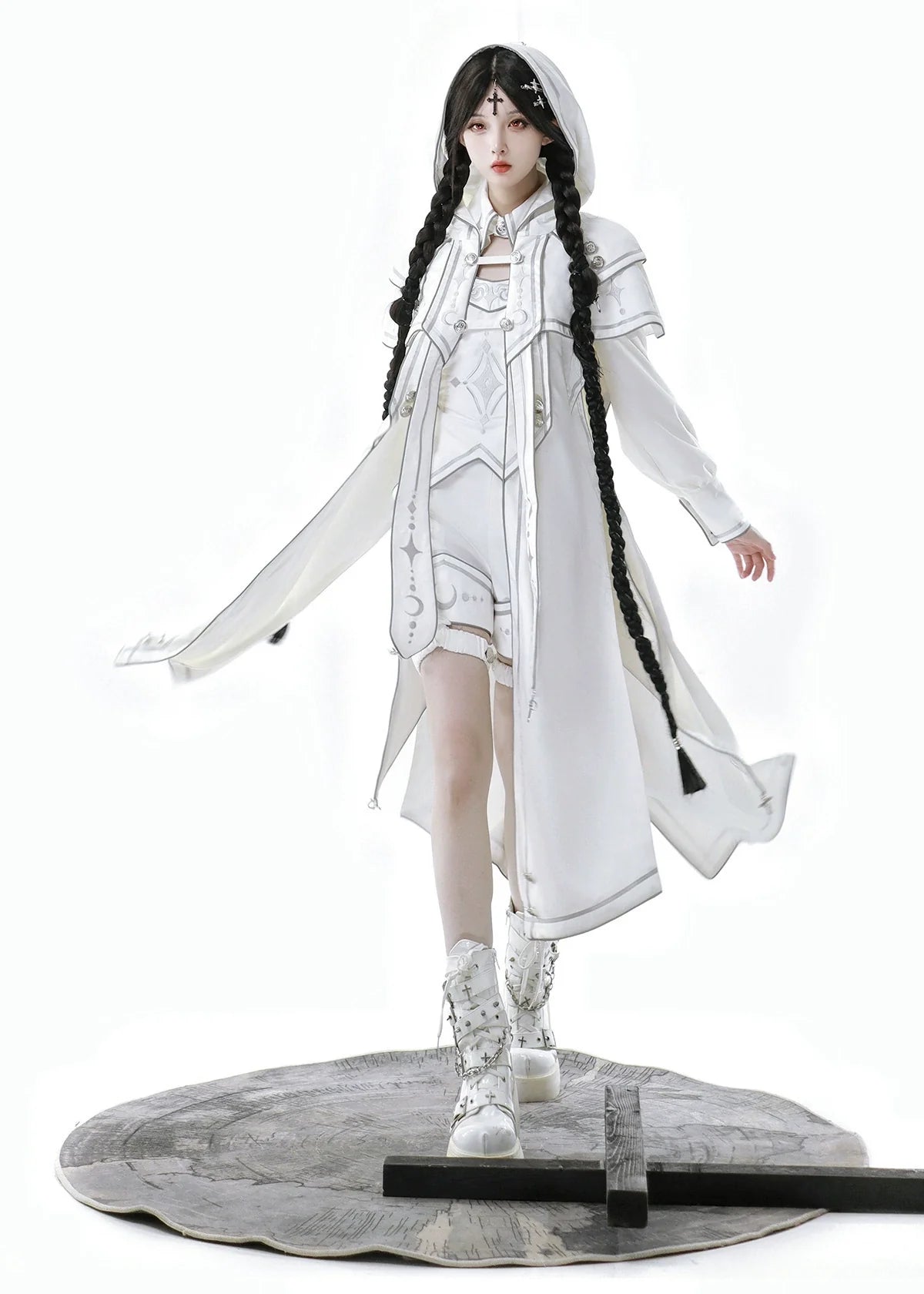 Cornfield Lolita - Bionic Dimension - Cyber-Lolita Techwear Cloak Set