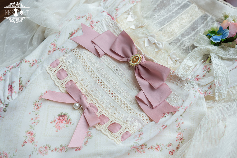 Miss Point - Customized Wood Rose 2.0 Elegant Vintage Jumper Dress