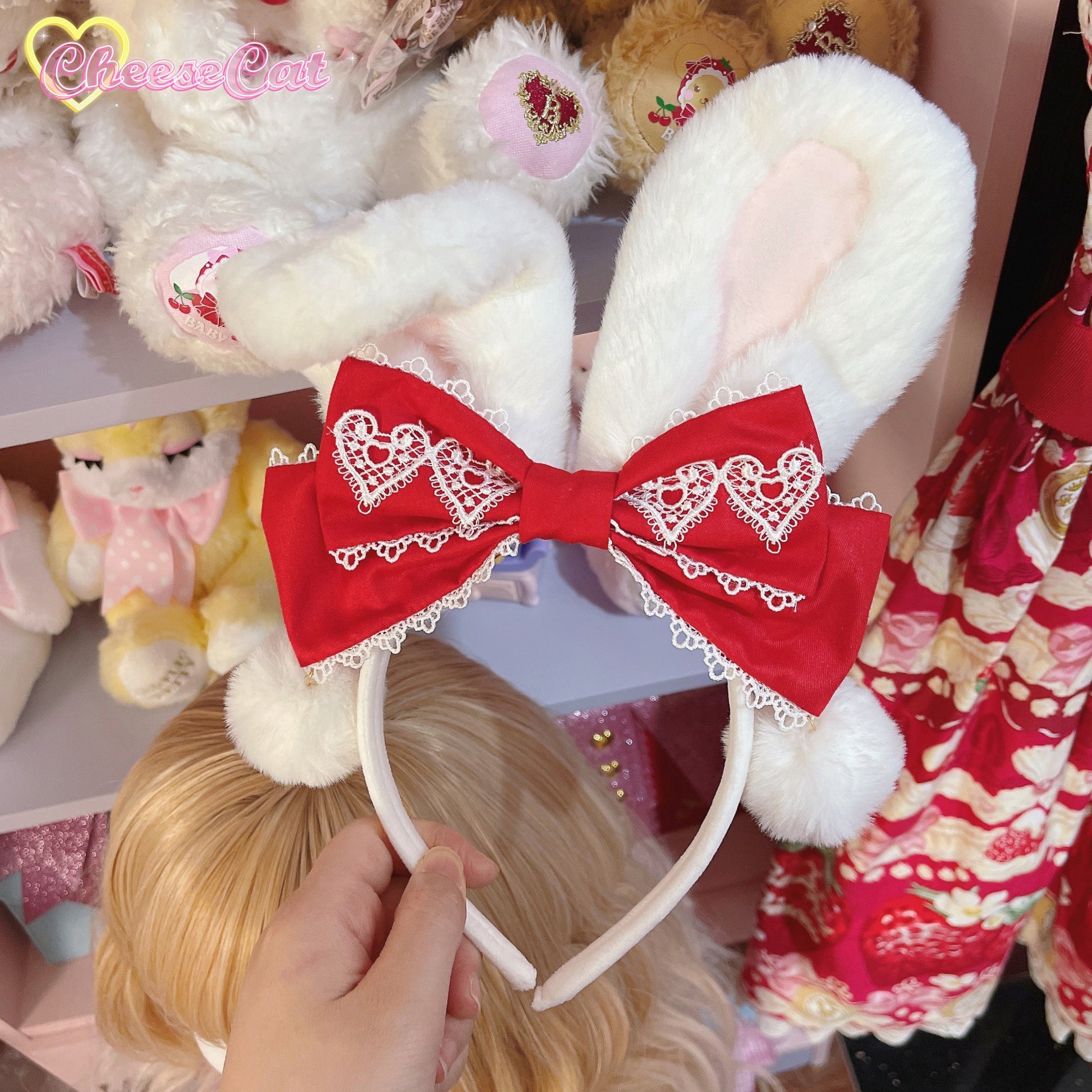 Cheese Cat - Cute and Fluffy Rabbit Ear Lolita KC