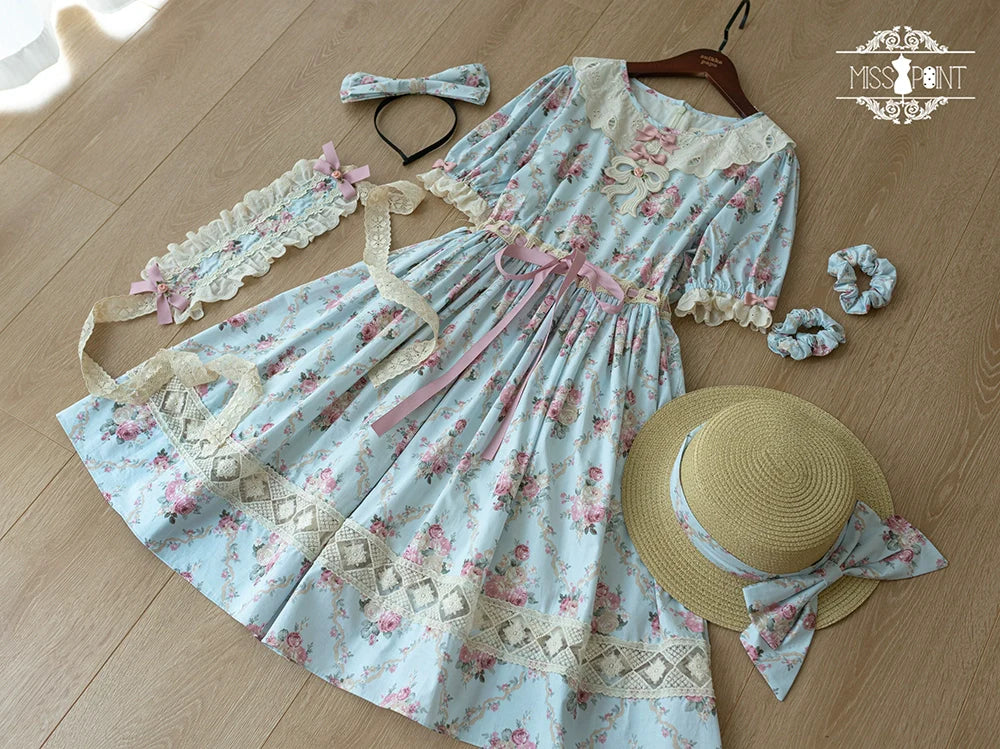 Miss Point - Customized Elegant Lolita OP Dress Cute Daily Girl Short Lolita Dress