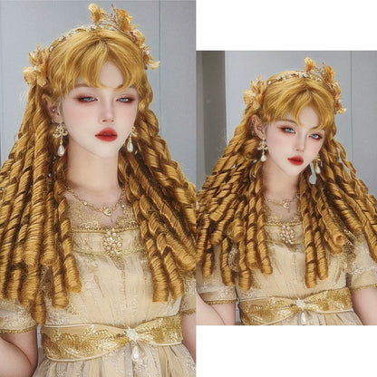Mabuxi - Retro Lolita Wig Elegant Roman Curls Gorgeous Court Wigs
