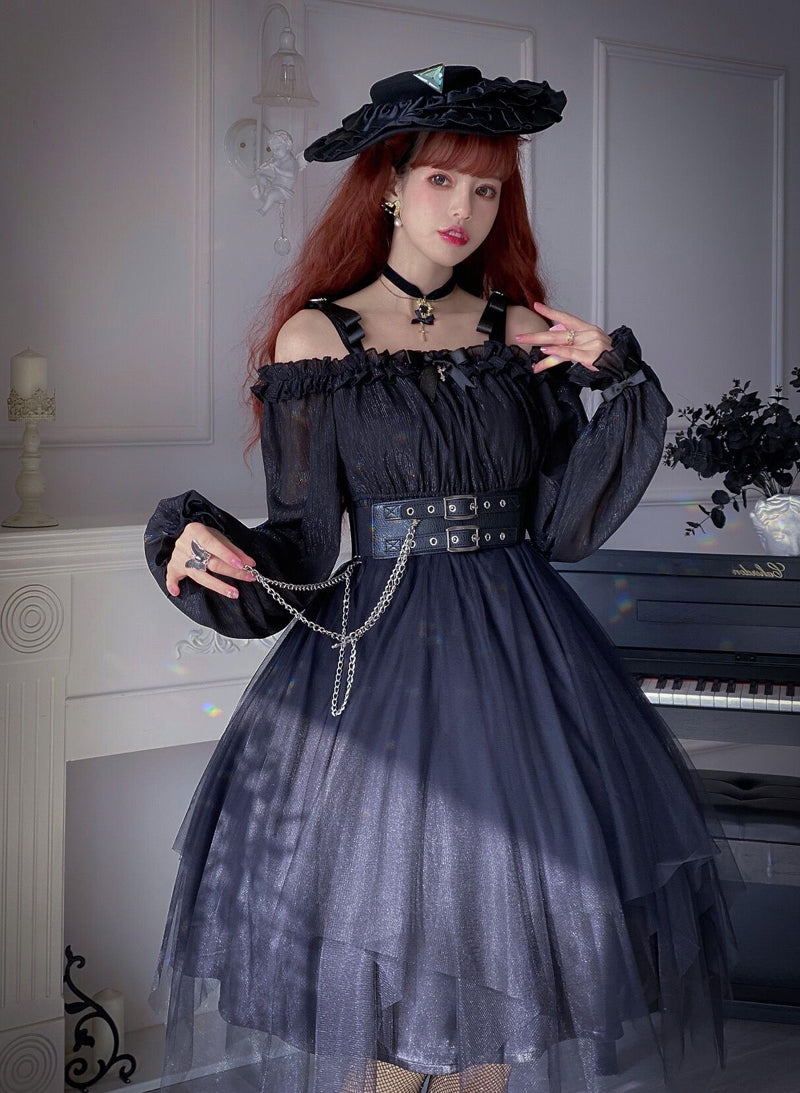 Your Princess - Gothic Lolita High Waist Black Dress