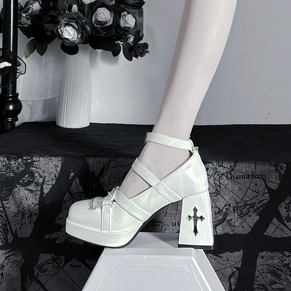Witch's Night - Punk Lolita Heels Y2K Elegant Lolita Shoes