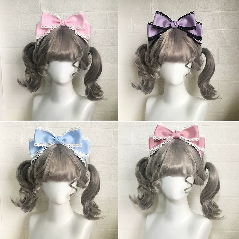 Qingyi Handmade - Sweet Lolita KC Multicolor Bow Lolita Headwear