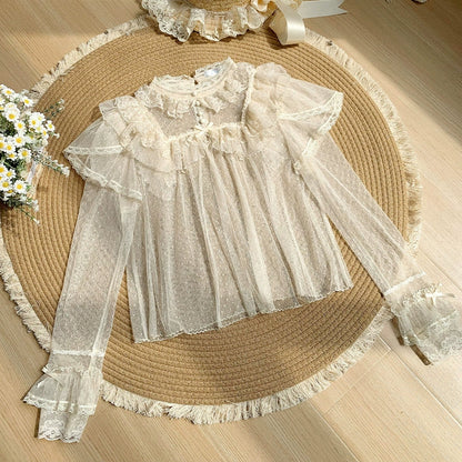 With PUJI - Sea Salt Iced Tea - Classic Lolita Dress, Fishbone Bodice