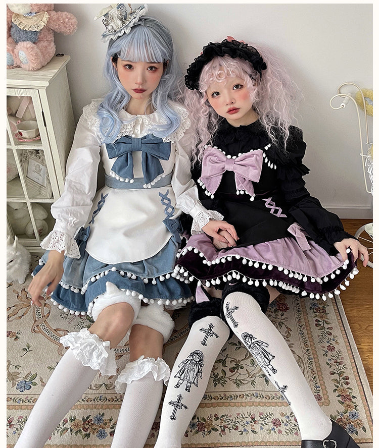 With PUJI - Confession Function - Wool Kawaii Lolita JSK Dress Suit