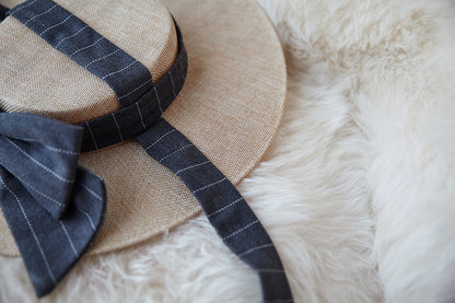 Miss point - Rose Silhouette - Elegant Handmade Lolita Flat Hat