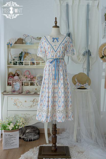 Miss Point - Happy Summer Elegant Lolita Floral OP Dress