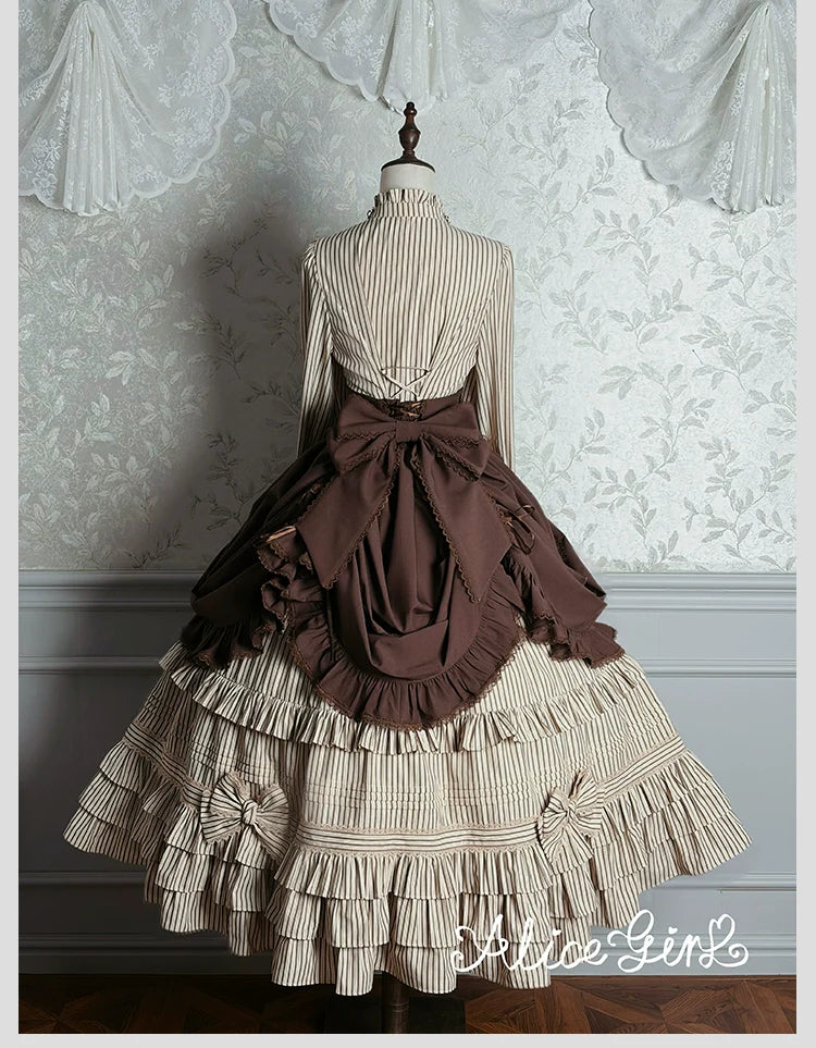 Alice Girl - Duke of Victoria - Classic Lolita Striped Blouse
