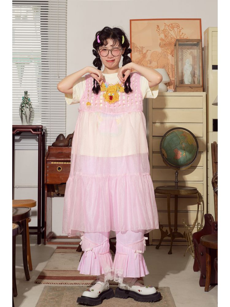 Hand-knitting skirt vest【s0000001565】