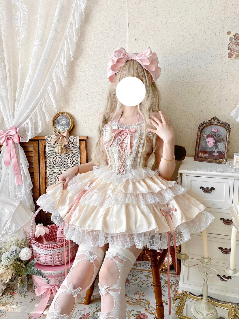 Qianmu - Endless Summer - Sweet Lolita Skirt Set with Ballet-Styled Bodice