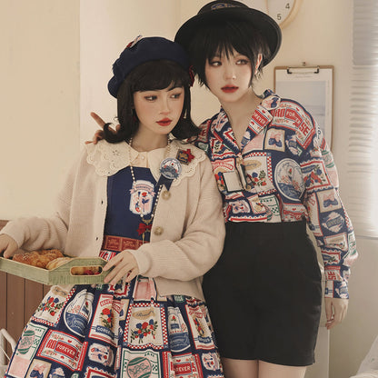 Miss Point - Berry Rose Lolita Accessories Collection KC Beret Necklace