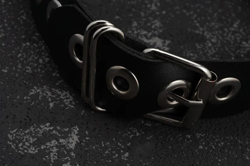 Strange Sugar - Gothic Lolita KC Faux Leather Punk Lolita Hair Accessories