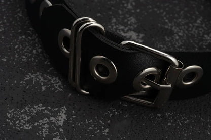 Strange Sugar - Gothic Lolita KC Faux Leather Punk Lolita Hair Accessories