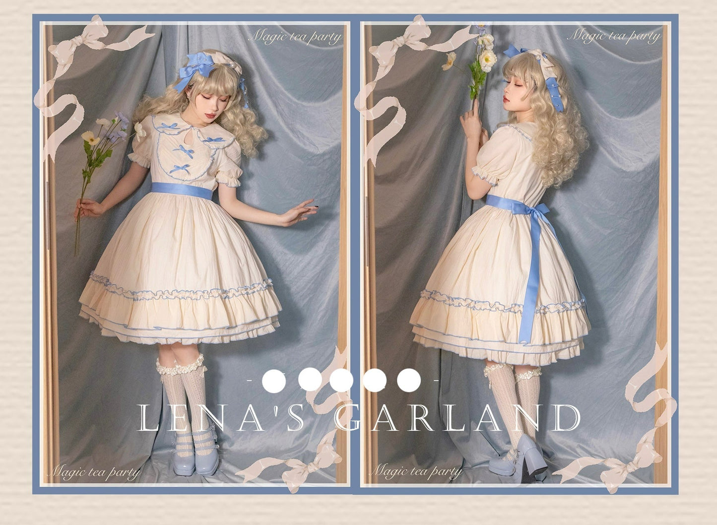 Magic Tea Party - Lena's Garland - Solid Color Lolita OP