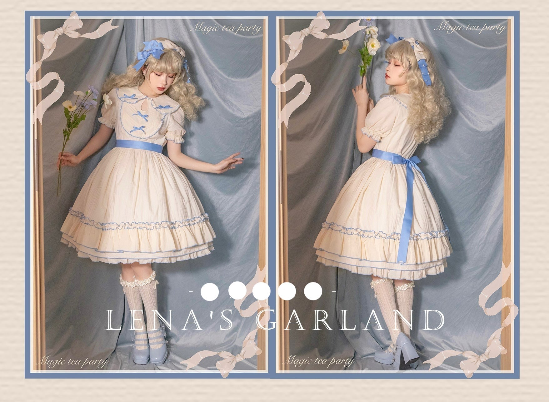 Magic Tea Party - Lena's Garland - Solid Color Lolita OP