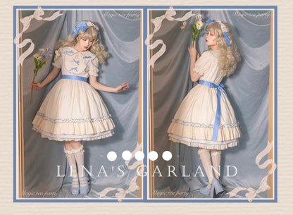 Magic Tea Party - Lena's Garland - Solid Color Lolita OP