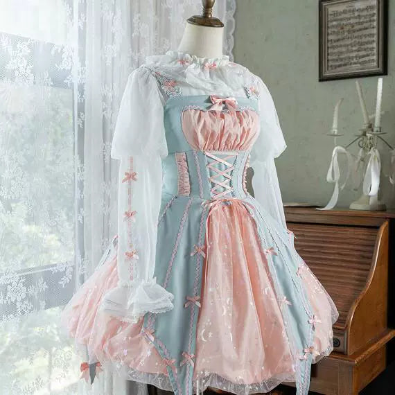 Lemon Honey - Halloween Gothic Lolita Jumper Dress, Pumpkin-inspired Dress