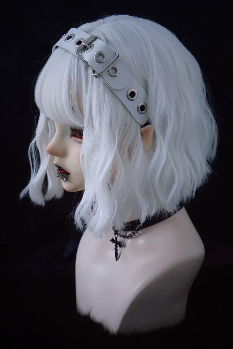 Strange Sugar - Gothic Lolita KC Faux Leather Punk Lolita Hair Accessories