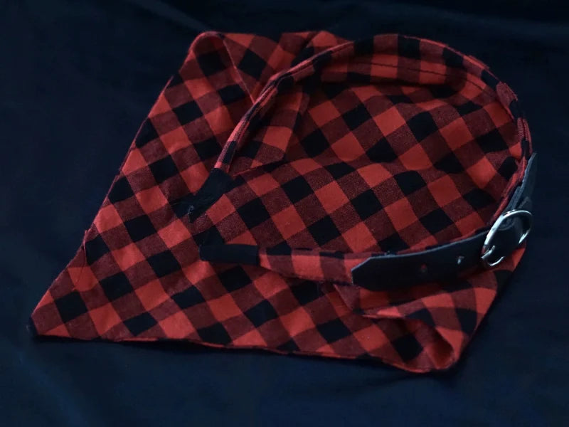 Strange Sugar - Gothic Lolita Black-red Plaid Hairband