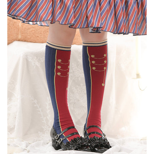 Roji roji - Uniform Middle Tube Cotton Lolita Calf Socks
