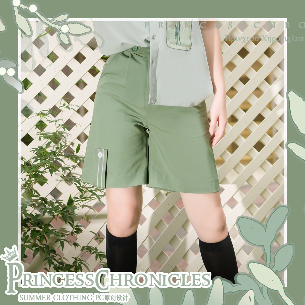 Princess Chronicles - Limited Flowering Time - Ouji Lolita Green Prince Shorts