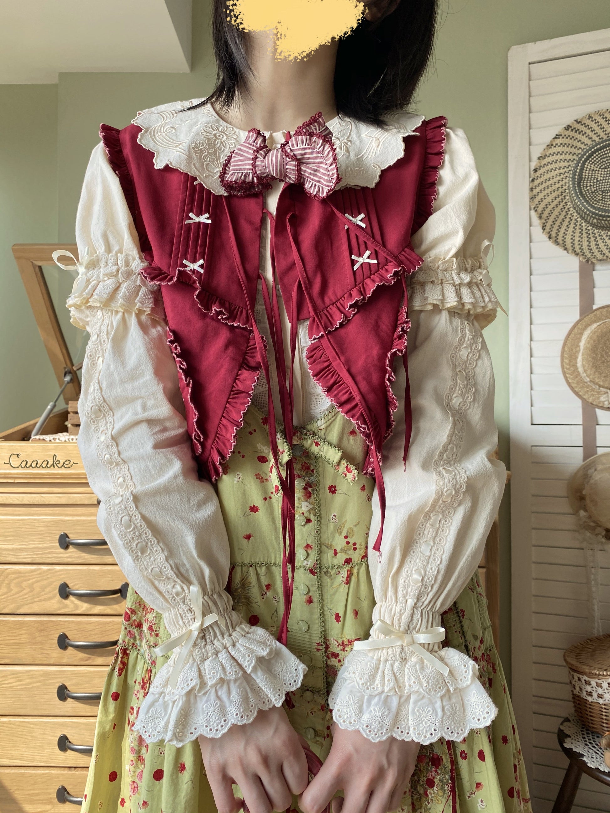 Flower Banquet - Kawaii Lolita Cotton Bunny Embroidery Blouse