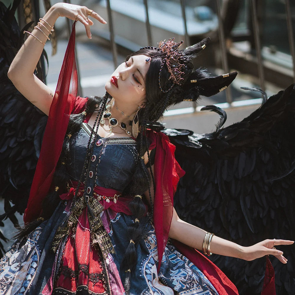 Miss Point - Dusk Best - Egyptian Lolita Dress Set Gorgeous JSK