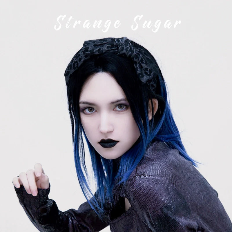 Strange Sugar - Gothic Lolita Black Headdress Butterfly KC Photography Props